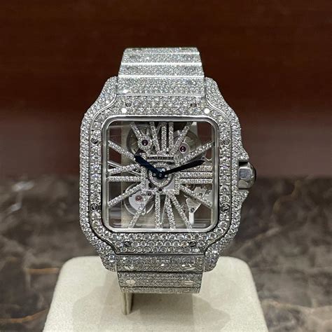 iced out cartier love bracelet replica|cartier skeleton iced out price.